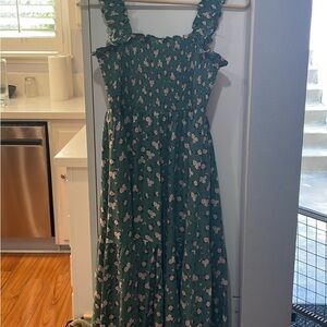 New APRICOT Green and Pink Patterned Dress